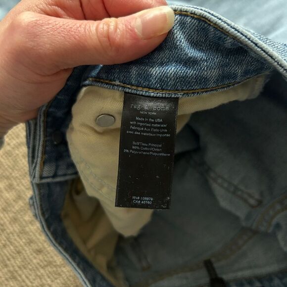 Rag & Bone Nina High Rise Ankle Cigarette Jeans Size 24 - Picture 8 of 8